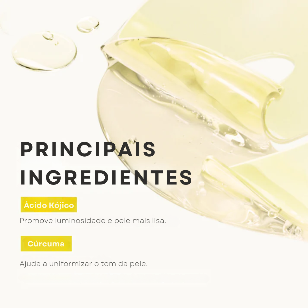Máscara Jelly Dourada com Ácido Kójico e Cúrcuma - Kit com 4