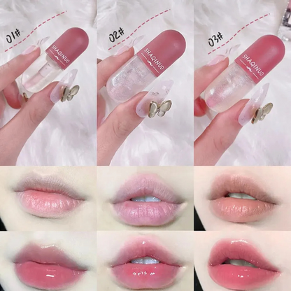 Lip Gloss Hidratante e Protetor Antiaderente – Brilho Espelhado e Hidratação Duradoura - Pague 1 e Leve 3
