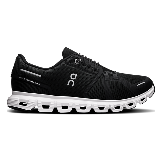 Tênis On Cloud 6 Feminino - Preto / Branco - vista 1