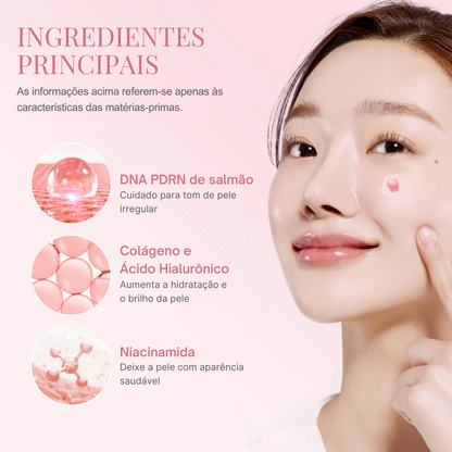 Creme em Cápsulas de Colágeno Rosa com PDRN