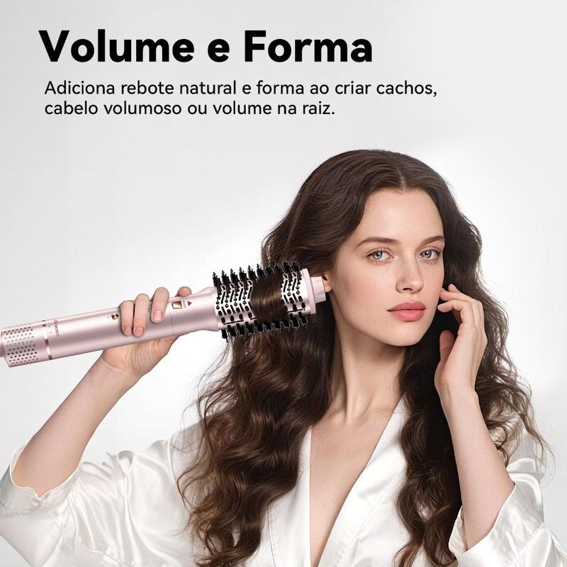 GOKOCO Modelador de Cabelo 5 em 1 Bivolt – Escova Secadora de Alta Velocidade com Íons, Alisador e Modelador