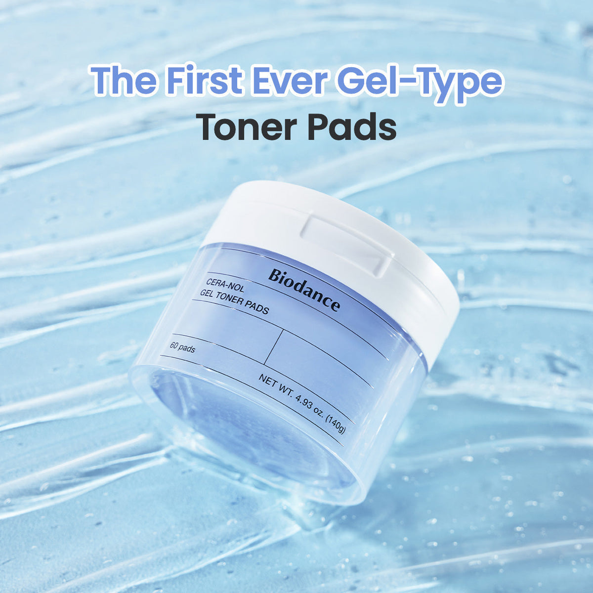 Biodance - Hydro Cera-Nol Gel Toner Pads 60 Unidades 140g