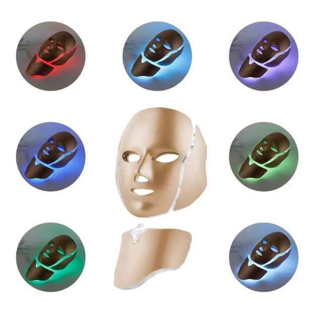 Máscara Facial LED com 7 cores