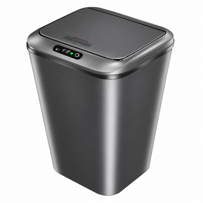 Lixeira com Sensor Automático Inteligente Abre Fácil em Toque Cesto Lixo Casa 16 Litros
