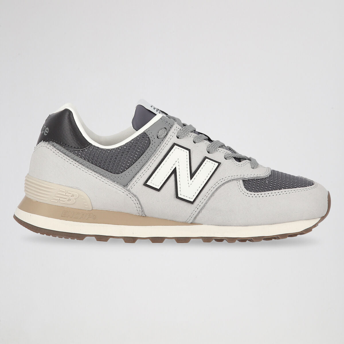 Tênis New Balance 574 Unissex - Cinza / Branco - Foto 1