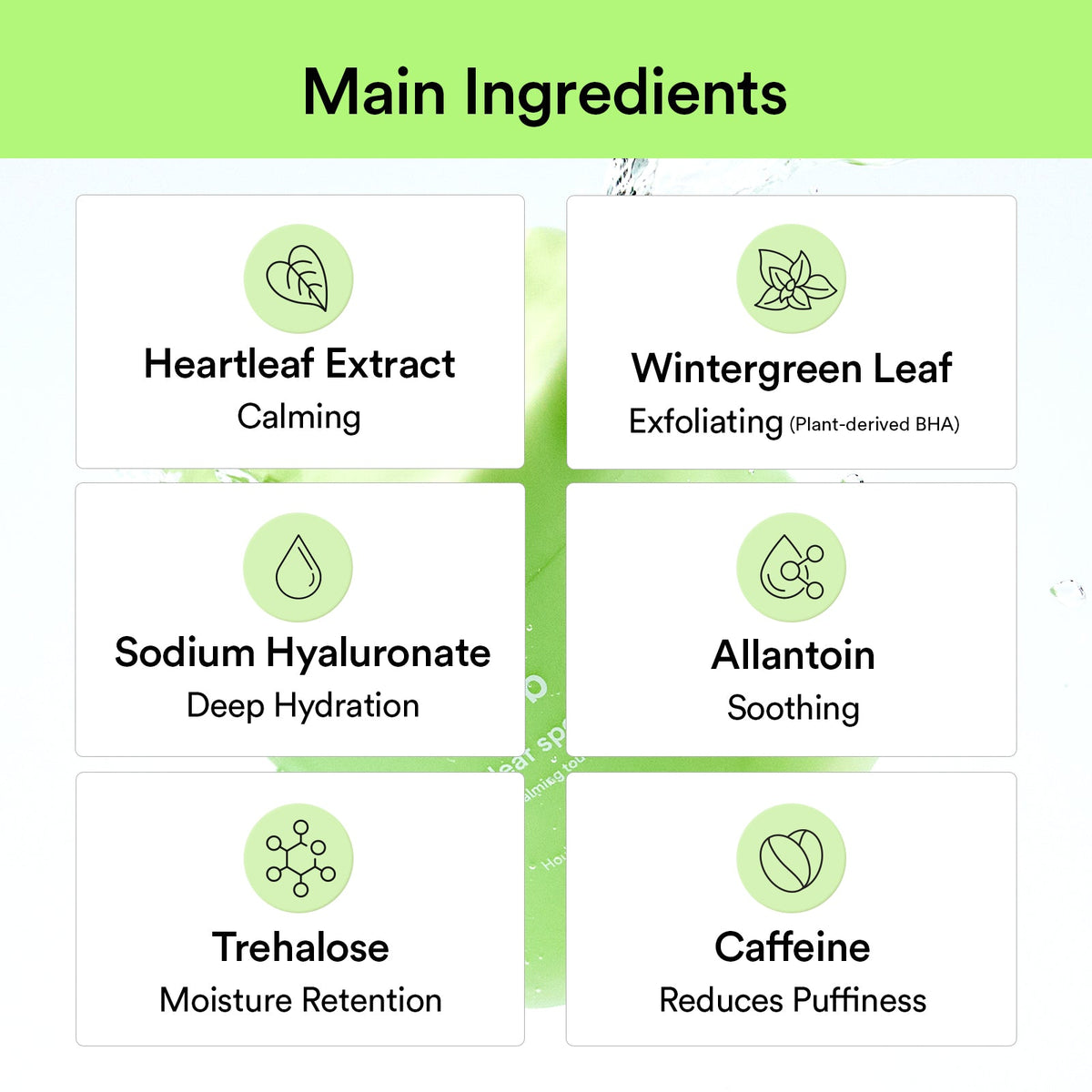 Pads Calmantes de Heartleaf – Toque Suavizante